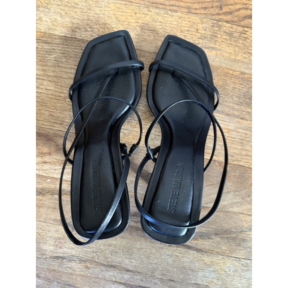 Steve Madden Womens Locke Strappy Square Toe Sandal Heel, Size 5M - Picture 5 of 6